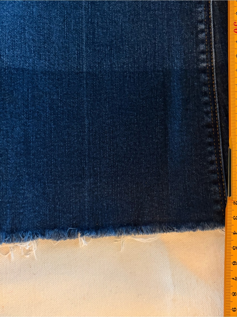 SPANX Jean-ish Cropped Kick Flare Jeans Sz L - Picture 6 of 8